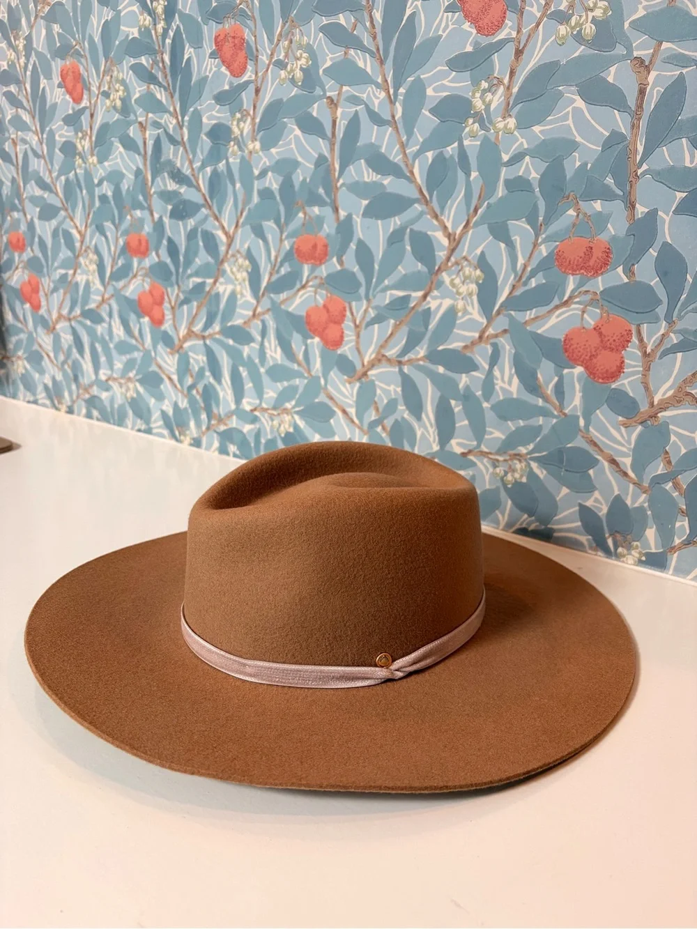 rag & bone | Wool Fedora Hat | Camel Brown | Classic | Quiet Luxury | Size Small